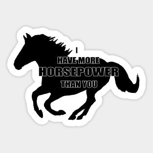 Horse power Sticker